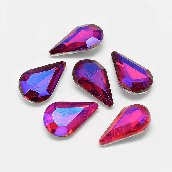 Pointed Back Glass Rhinestone Cabochons