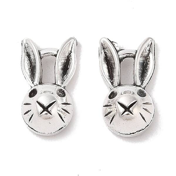 Tibetan Style Zinc Alloy Bunny Pendants