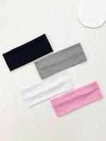 Fall Solid Color Hair Band, Gifts for Her, High Stretch Sweat-absorbing Sports Yoga Hair Band, Summer 2024 Hair Accessories f...