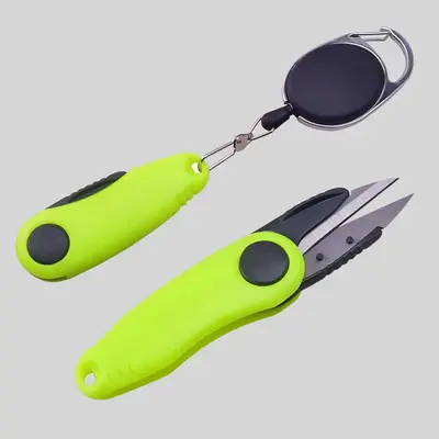 Fishing Line Cutter (1 Box), Shrimp Shape Foldable Fishing Scissors, Telescopic Rope Kit, Outdoor Fishing Tool, Fishing Equip...