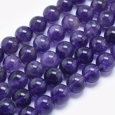 Natural Amethyst Beads Strands
