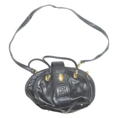 MARINO ORLANDO Womens Shoulder Bag Black Leather