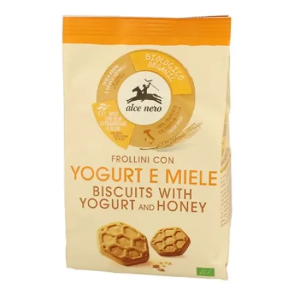 Alce nero Organic Yogurt and Honey Biscuits Alce Nero 250g