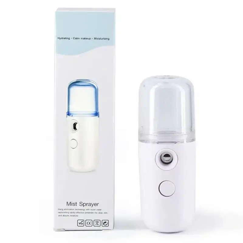 Portable USB Mini Humidifier, 1 Count USB Portable Nano Mist Sprayer, USB Charging Air Humidifier for Disinfecting & Face Hyd...