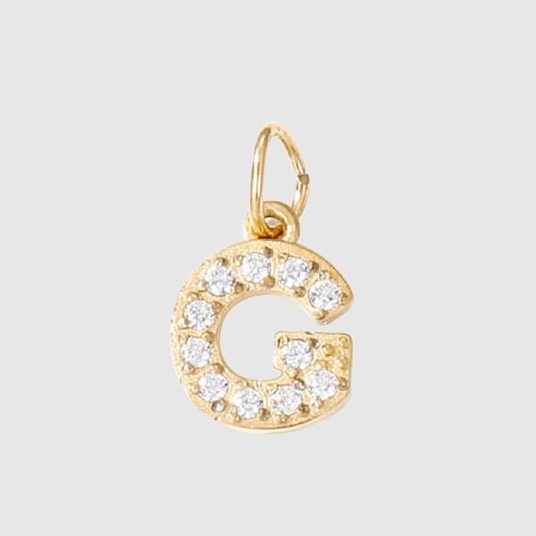 Stainless Steel Cubic Zirconia Pendants with Jump Rings