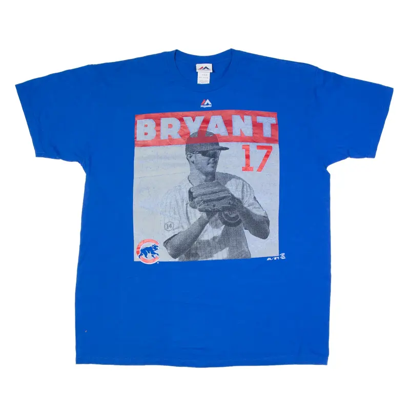 MAJESTIC Chicago Cubs Bryant T-Shirt Blue Short Sleeve Mens XL