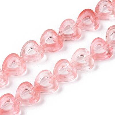Cherry Quartz Glass Beads Strands