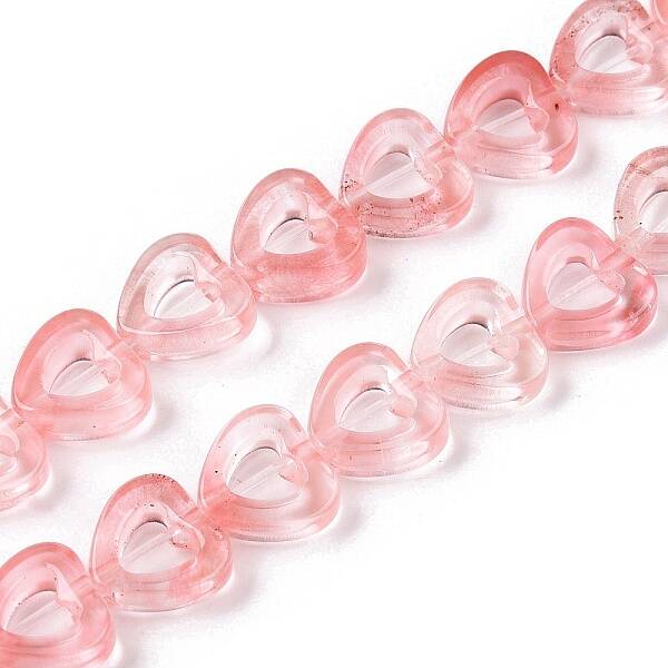 Cherry Quartz Glass Beads Strands