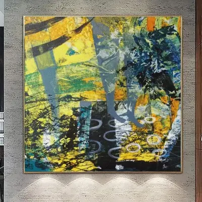 Original Abstract Colorful Paintings On Canvas Textured Hand Painted Art Ukraine Artist | BIZARRE WORLD