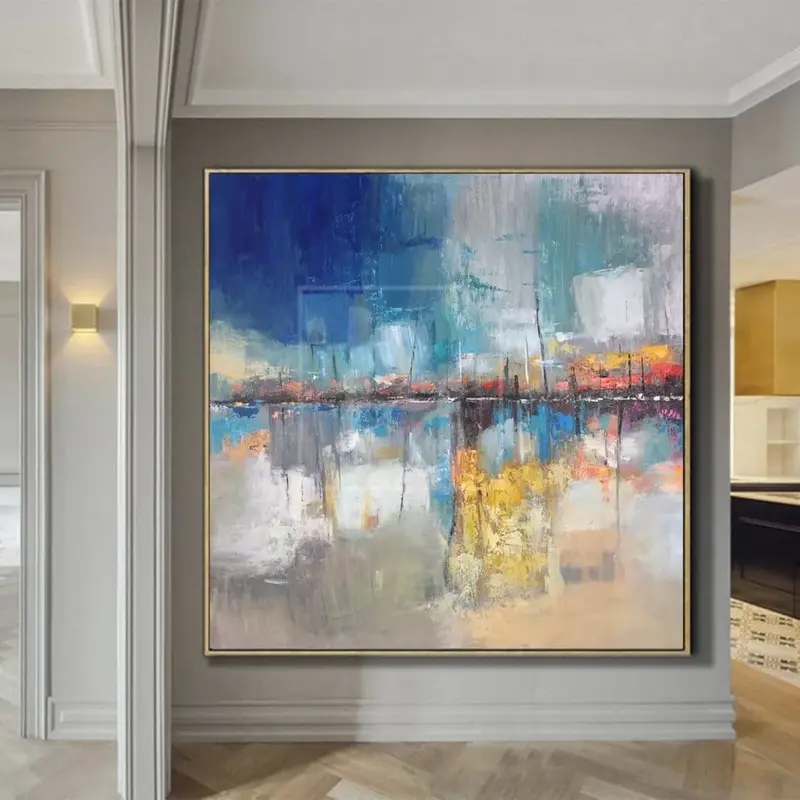 Oversized Original Abstract Colorful Painting | WHARF