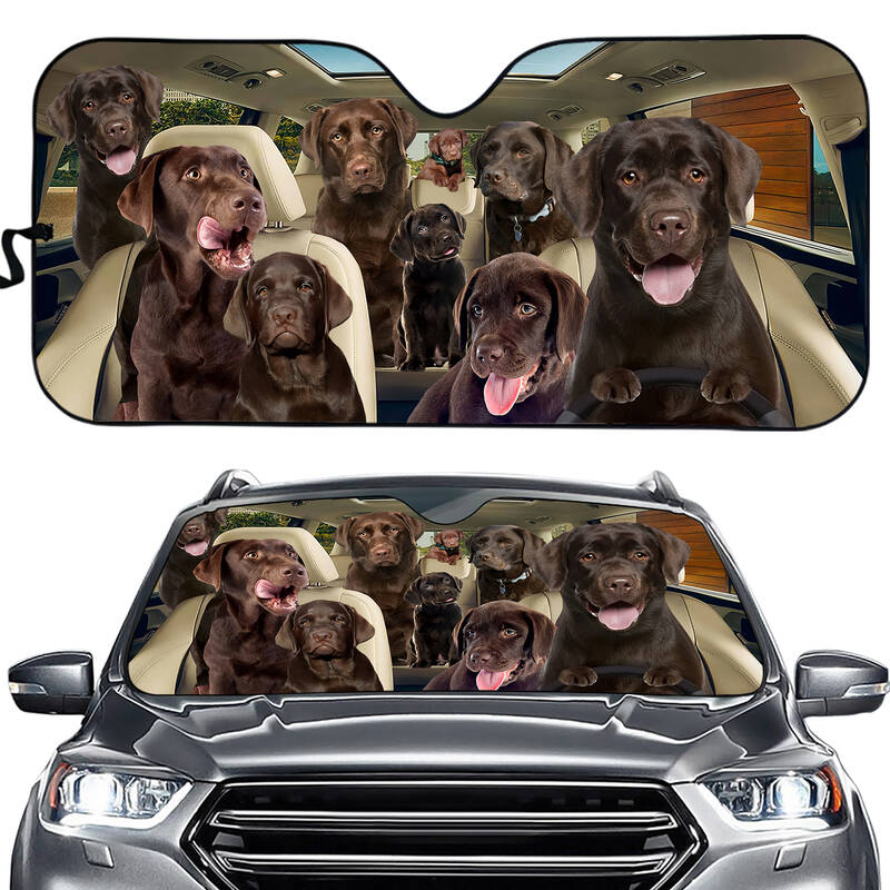 Chc3011 Labrador Retriever Car Sun Shade