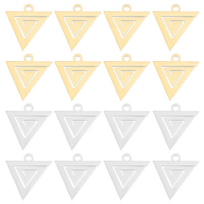 32Pcs 2 Colors 304 Stainless Steel Charms