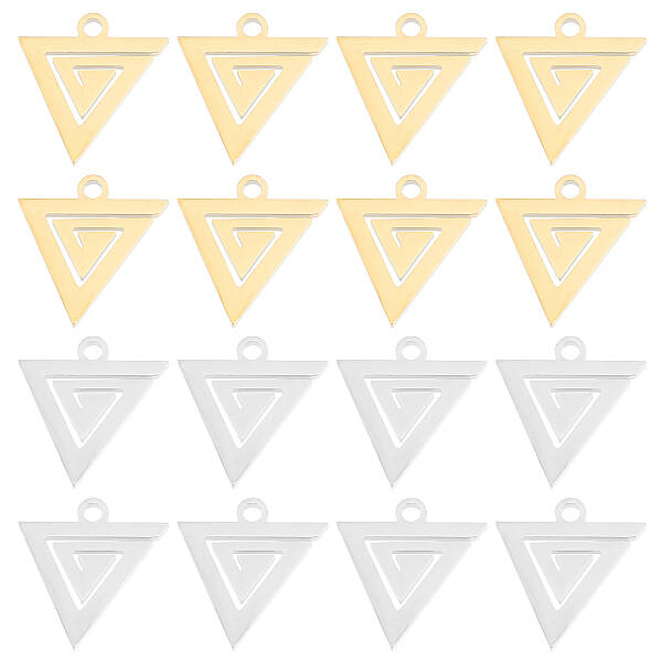 32Pcs 2 Colors 304 Stainless Steel Charms