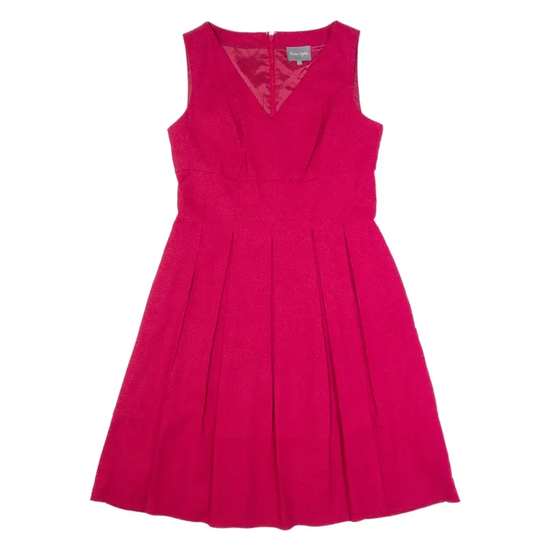PHASE EIGHT Womens A-Line Dress Red Sleeveless Midi UK 14