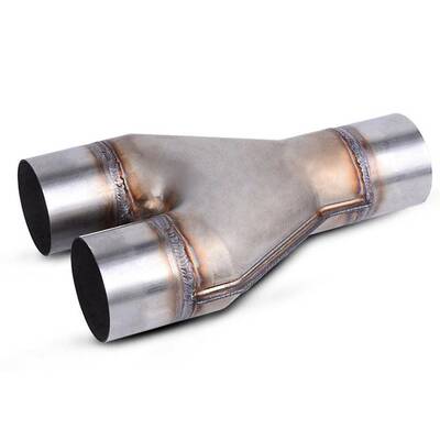 YITAMOTOR® Universal 2.5 Inch Inlet Diesel Y Pipe 2-1/2 Exhaust Muffler Tip for Truck
