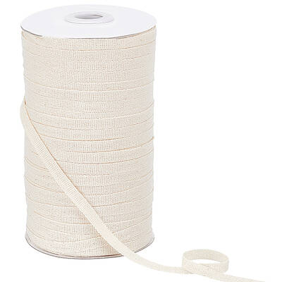 200M Cotton Linen Herringbone Ribbon