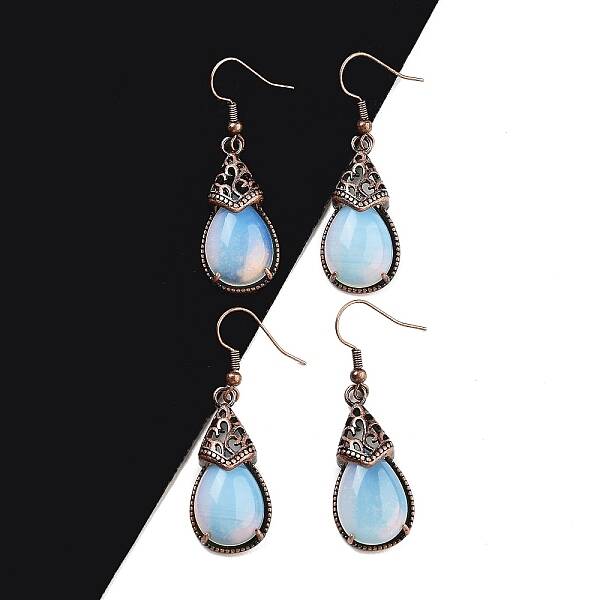 Opalite Teardrop Dangle Earrings
