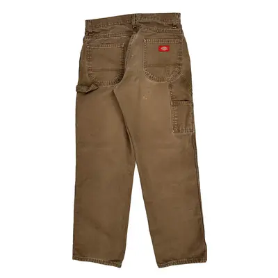 Dickies Carpenter Trousers - 30? Waist Brown Cotton