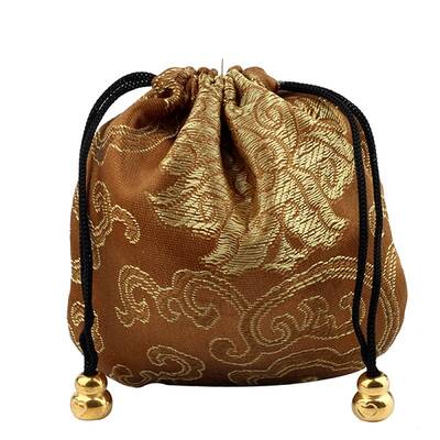 Buddha Theme Square Velvet Drawstring Bags