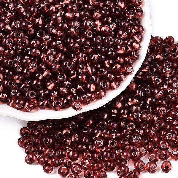 6/0 Baking Paint Transparent Glass Seed Beads