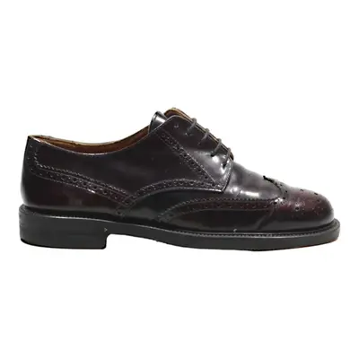 TOSI COMFORT Brogue Shoes Maroon Leather Mens UK 7