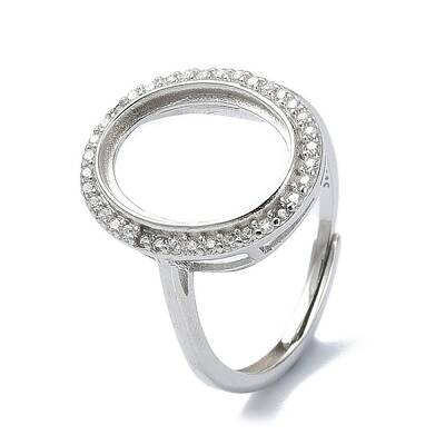 Adjustable 925 Sterling Silver Ring Components