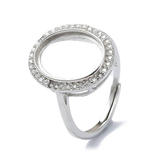 Adjustable 925 Sterling Silver Ring Components