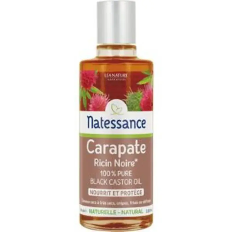 Natessance Black Carapato Oil Very Dry Frizzy Hair Or Frizzes 100 ml