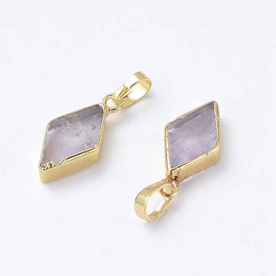 Natural Amethyst Pendants