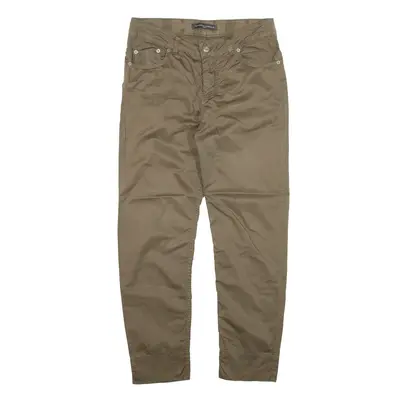 SANDRO FERRONE Trousers Green Regular Tapered Womens W28 L26