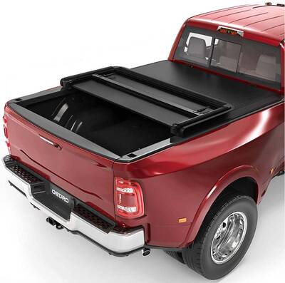 OEDRO 8Ft Soft Tri-fold Truck Bed Tonneau Cover for 2002-2023 Dodge Ram 1500, 2003-2024 Dodge Ram 2500 3500