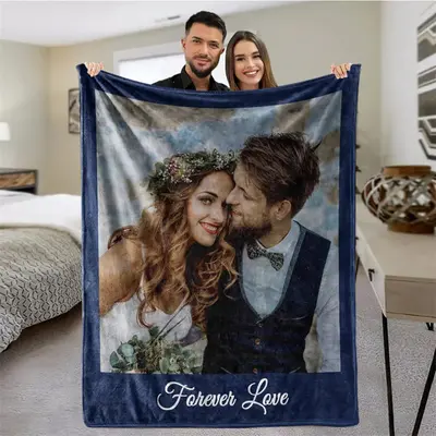 Personalized Couples Gifts Blankets With Photos - Aperturee