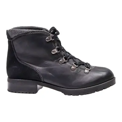 CLARKS Ankle Boots Black Leather Womens UK 6