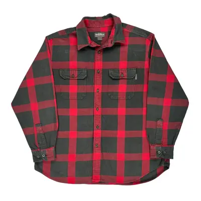 Woolrich Checked Flannel Shirt - XL Black Cotton