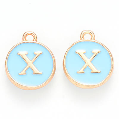Golden Plated Alloy Enamel Charms