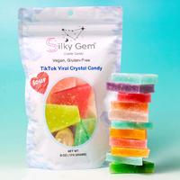 Silky Gem Sour Bites Mini Crystal Candy 6 oz Bag - Crunchy Outside, Soft Inside, Vegan, Gluten-Free, Nut-Free, Pixie Sour Spa...