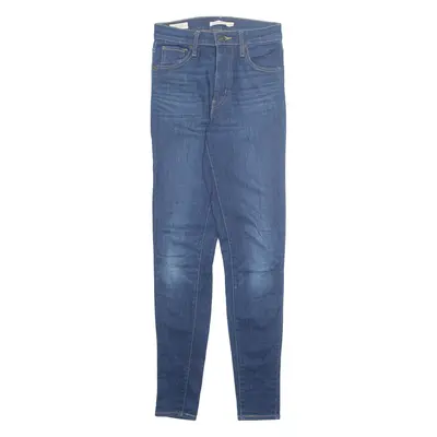 LEVI'S Big E Womens Jeans Blue Slim Skinny Stone Wash W26 L30
