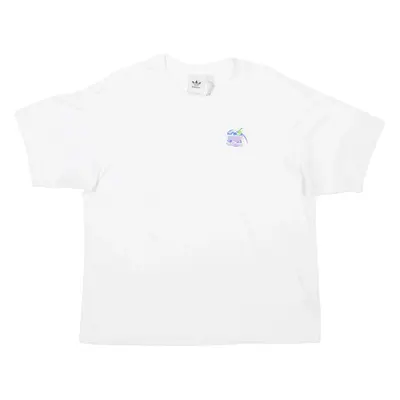 ADIDAS Crop Womens T-Shirt White Crew Neck M