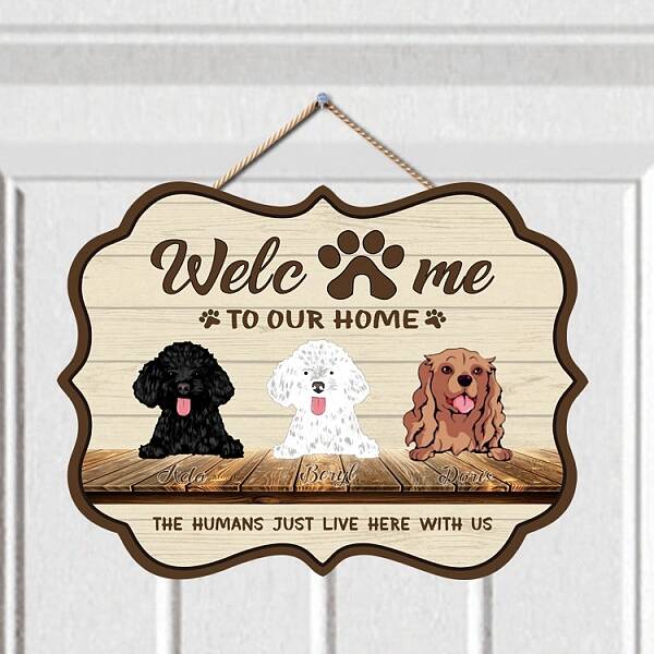 Wooden Welcome Hanging Sign Door Wall Decorations
