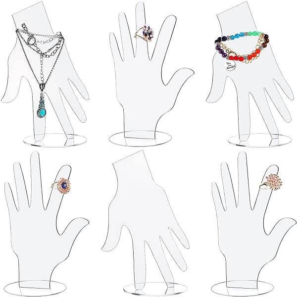 Hand Shaped Acrylic Bracelet Display Stands