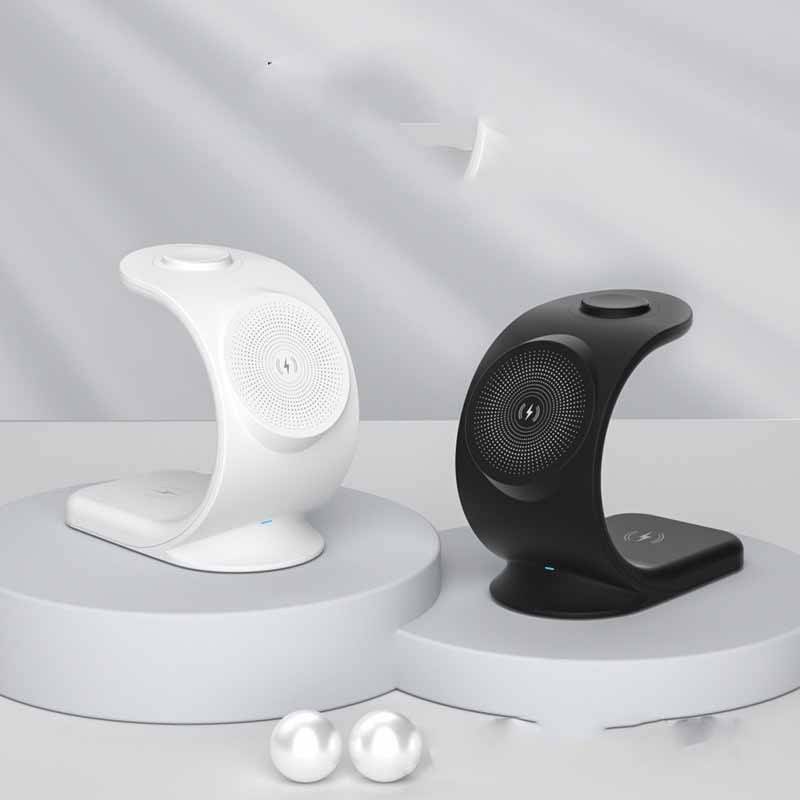 4-in-1 Wireless Charger Stand Phone Watches Fast Charging Station Smartphones Storage Electronics Accessories