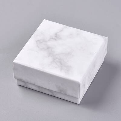 Square Kraft Cardboard Jewelry Boxes
