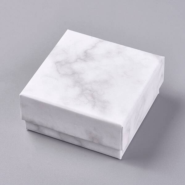 Square Kraft Cardboard Jewelry Boxes