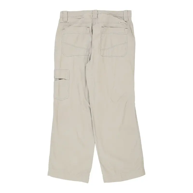 Columbia Trousers - 35W 29L Beige Cotton