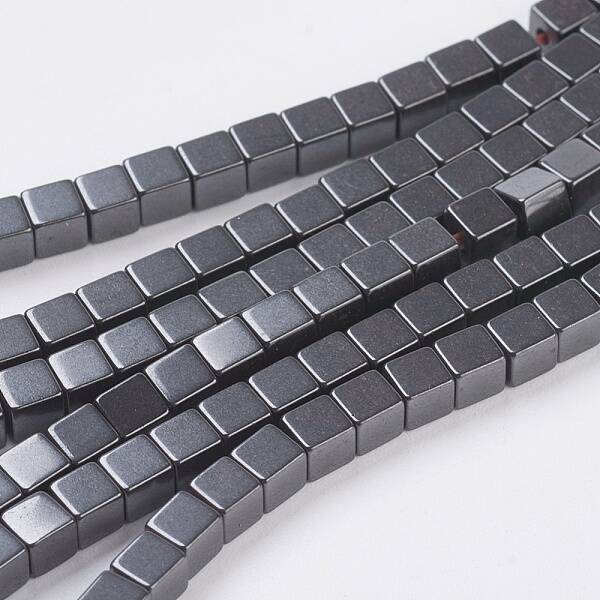 Non-Magnetic Synthetic Hematite Beads Strands
