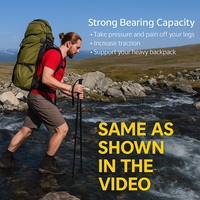 Multifunctional Hiking Trekking Pole – Collapsible Alloy Stick with Anti-Slip Grip, High-Strength Construction, Outdoor Sur...