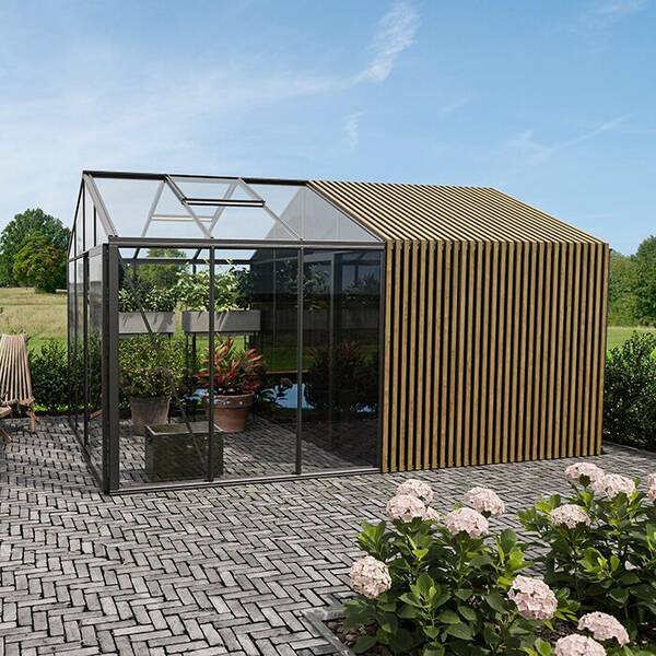Aluminum Greenhouses with Storage Space Limited edition | Aluminum - Limited Edition Greenhouse with Built-In Storage
