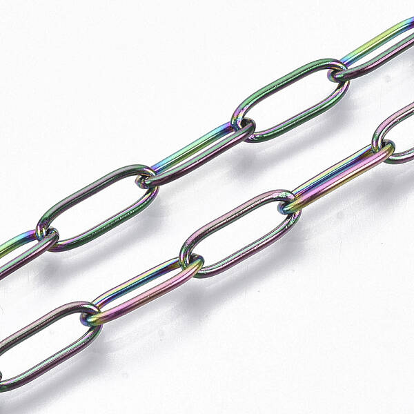 Ion Plating(IP) 304 Stainless Steel Paperclip Chains