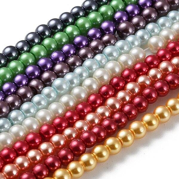 Glass Pearl Beads Strands