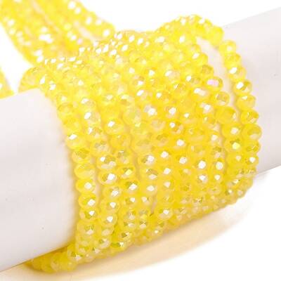 Baking Electroplate Glass Beads Strands